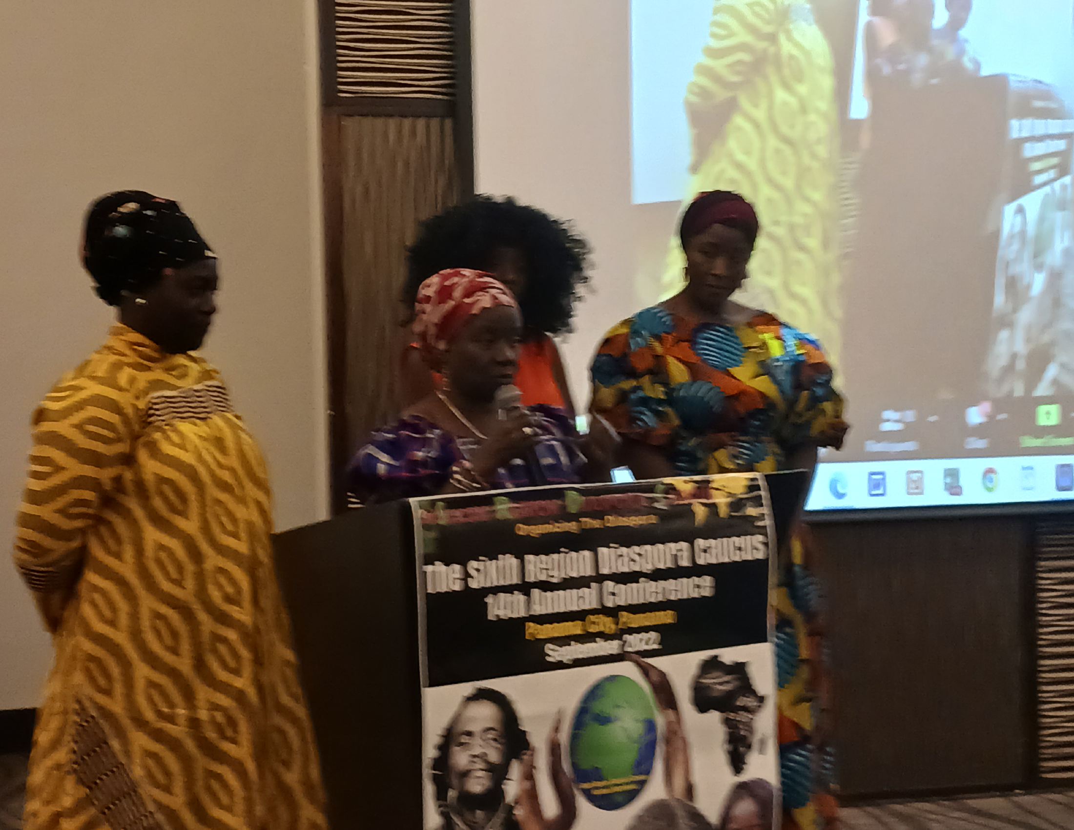 Madam Louise Siaway and the Women of the Liberia Delegation