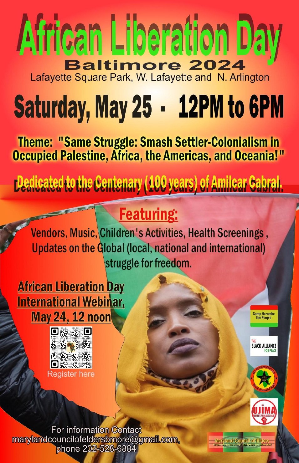 Maryland Council of Elders Announces African Liberation Day in Baltimore, May 25, 2024